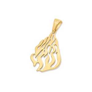 Argent 925/or rempli 18 carats HaEsh Sheli lettres flammées MY FIRE collier pendentif Breslev juif Israël cadeau Judaica Goild-Filled 18K