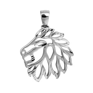Sterling Silber 925 Anhänger der LÖWE VON JUDAH Kulturgut Jejuda Symbol von Israel Stamm von Jejuda Handgemachte künstlerische Halskette Geschenk