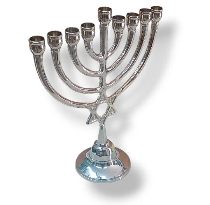 Bougeoir Menorah chandelier à 7 branches de Hanoukkia - Maison