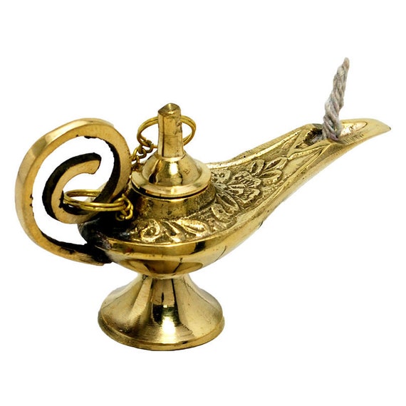 Decorative Authentic MINI Aladdin Genie Brass Copper Decorated Hand Made Oil  Lamp From Jerusalem -  Canada