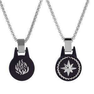 Custom Engrave Compass Embossed Pendant With Priestly Blessing / Shema Israel / Hebrew Prayer On The Back Side - Israel Gift Necklace
