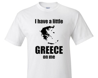 Tengo un poco de Grecia en mí camiseta, camisa unisex griega, regalo para griego