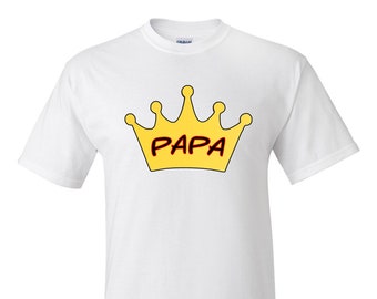 Papa TShirt, Father's Day Shirt, Grandpa Shirt, Papa King Shirt