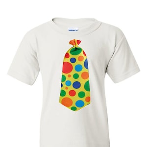 Adult Clown Shirt, Funny Clown Tie Shirt for Adults