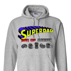 Superdad Hoodie, Super Dad Sweatshirt, Super Dad Gift, Man of Aluminum, Father&#39;s Day Gift