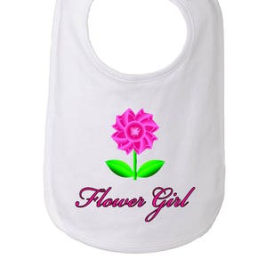 Flower Girl Bib, Bib for Flower Girls, Flower Girl Gift