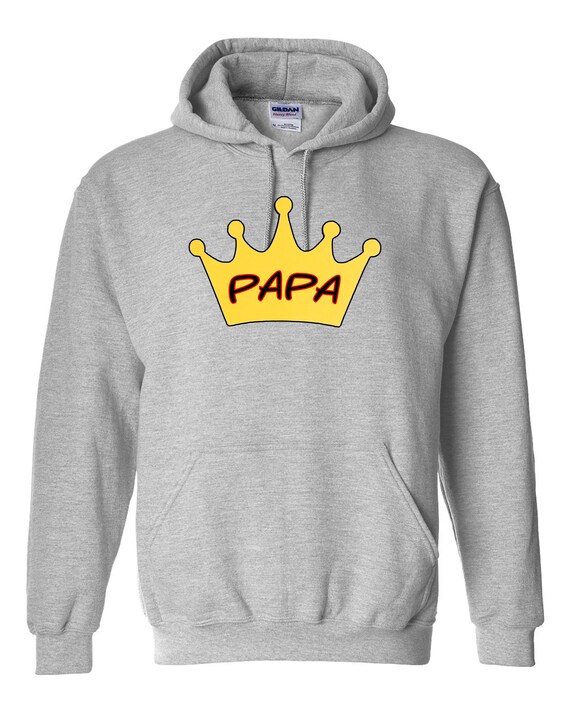 Papá con sudadera con capucha de corona sudadera de papá | Etsy México