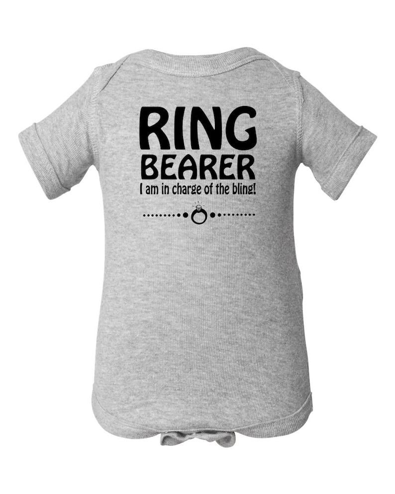 Ring Bearer Toddler Bodysuit Cute Ring Bearer Shirt Ring Bearer I am in Charge of the Bling Bodysuit Ring Bearer Baby