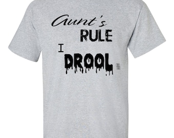 Tanten Regel I Drool lustige niedlichen Kinder T-Shirt, süße Tante Shirt, Tante-Baby-Shirt, Tante Kleinkind Shirt, Geschenk von Tante, Nichte Geschenk, Neffe Geschenk