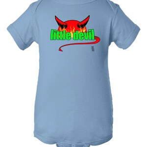 Body Little Devil, zabawne body dla chłopca, ubranka dla niemowląt Little Devil, słodkie Little Devil