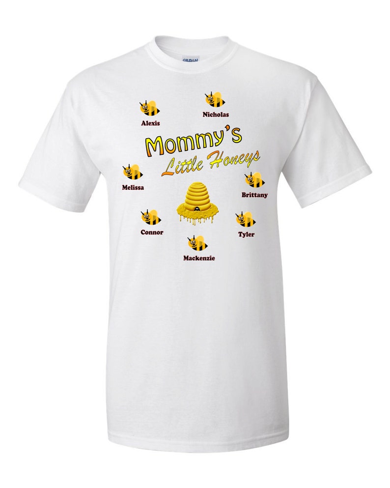 Mommy's Little Honeys T-shirt Custom Made Mom Shirt Mom - Etsy