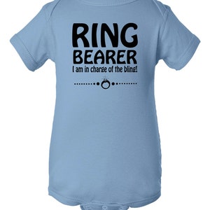 Ring Bearer I am in Charge of the Bling Bodysuit, Ring Bearer Toddler Bodysuit, Ring Bearer Baby, Cute Ring Bearer Shirt