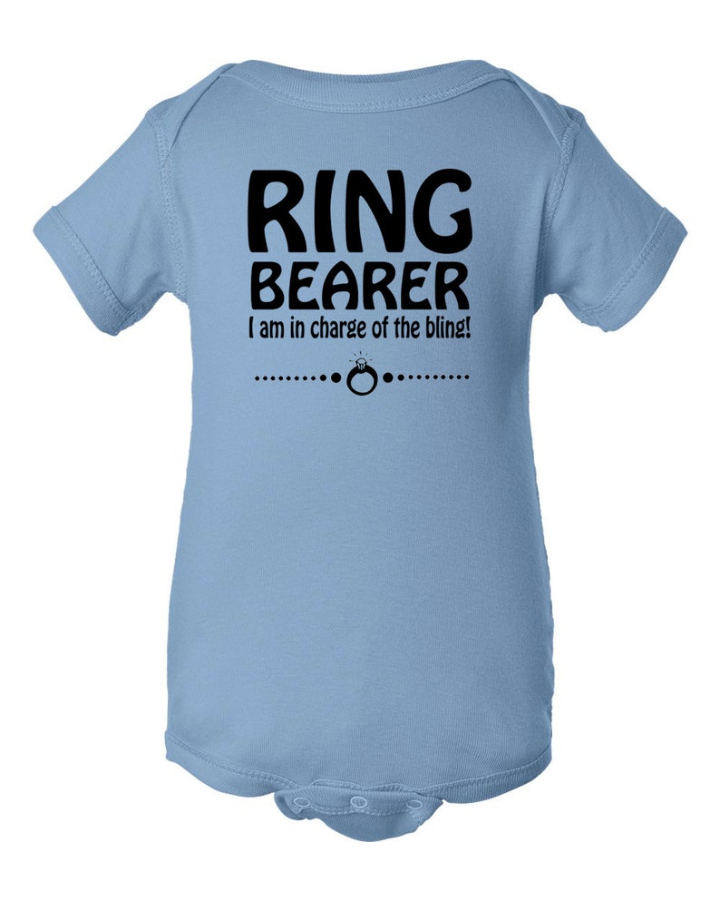 Ring Bearer Toddler Bodysuit Cute Ring Bearer Shirt Ring Bearer I am in Charge of the Bling Bodysuit Ring Bearer Baby