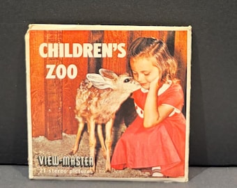 Vintage B617  United States Travel-San Diego Children's Zoo GAF View Master Reels-Set A