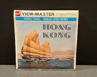 Vintage #B251 Hong Kong World Travel Famous Cities Series View Master Three Reel Set