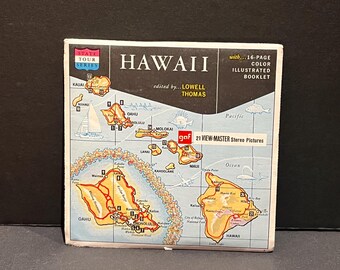 Vintage A120 United States Travel Hawaii State Tours Series GAF View Master Reels-Set C