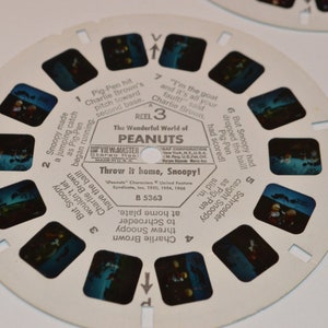 Vintage B536 the Wonderful World of Peanuts GAF View Master Reels - Etsy