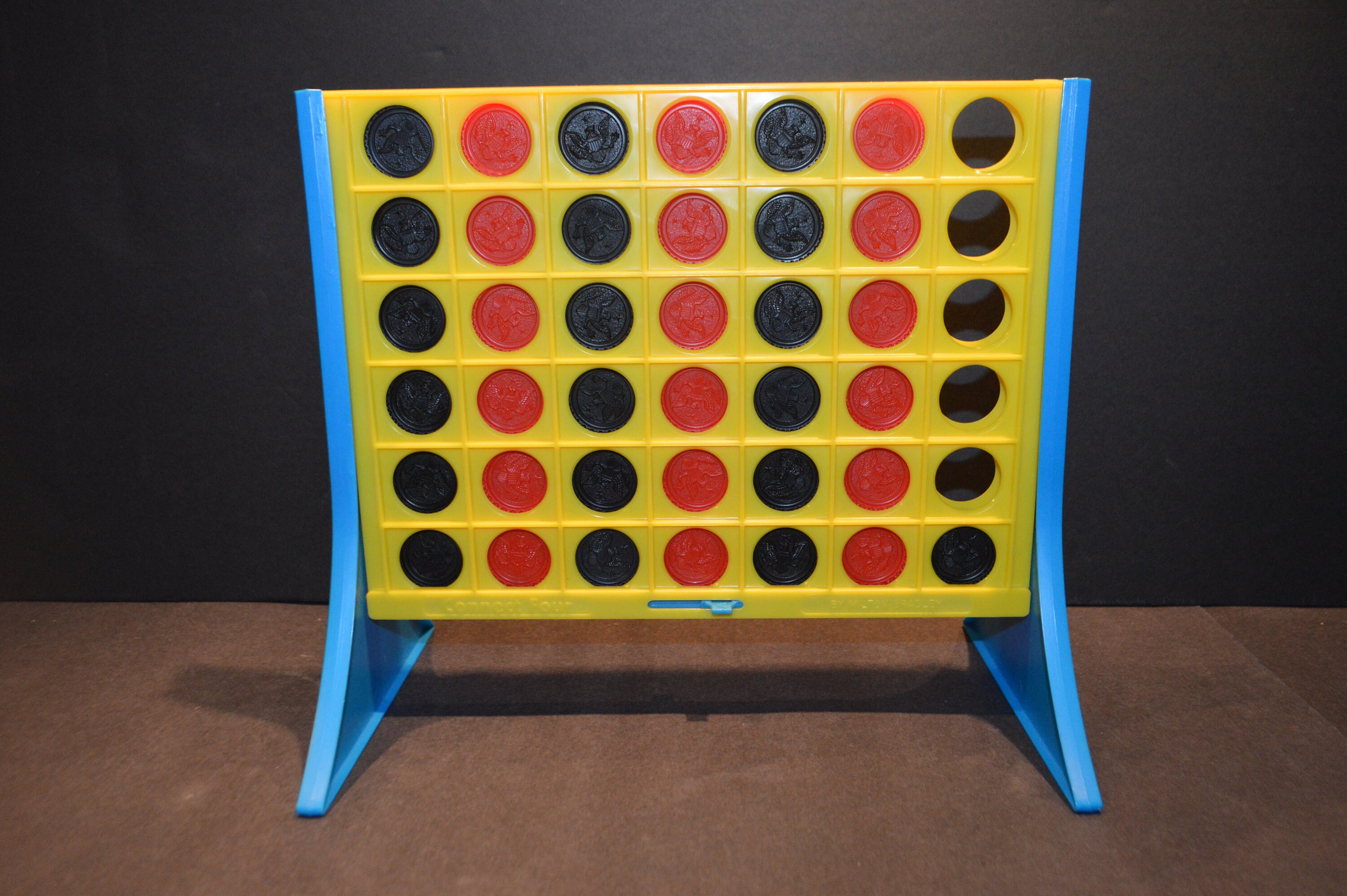 Vintage 1978 Milton Bradley Connect Four Vertical Checkers Etsy