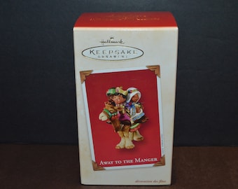 2003 Hallmark Ornament Away to the Manger MIB Ornament