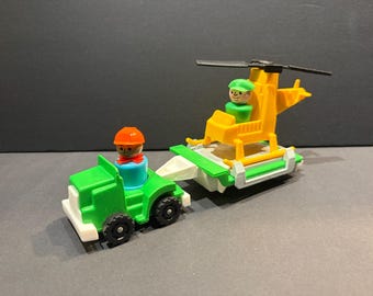 Vintage Fisher Price Little Truck Rigs-Copter Rig #344