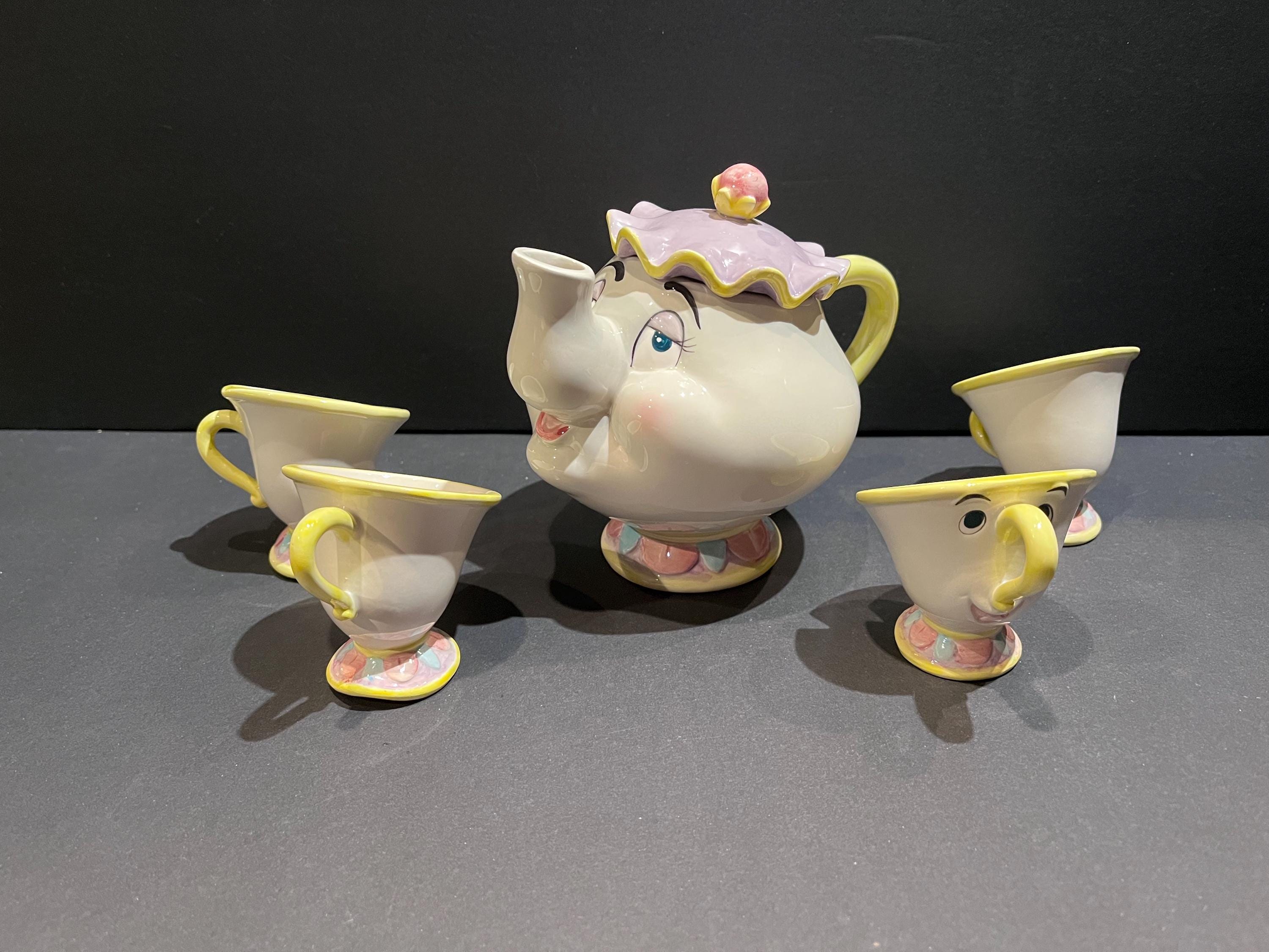 1990's Disney Store Beauty and the Beast Mrs Potts and Chip Toy