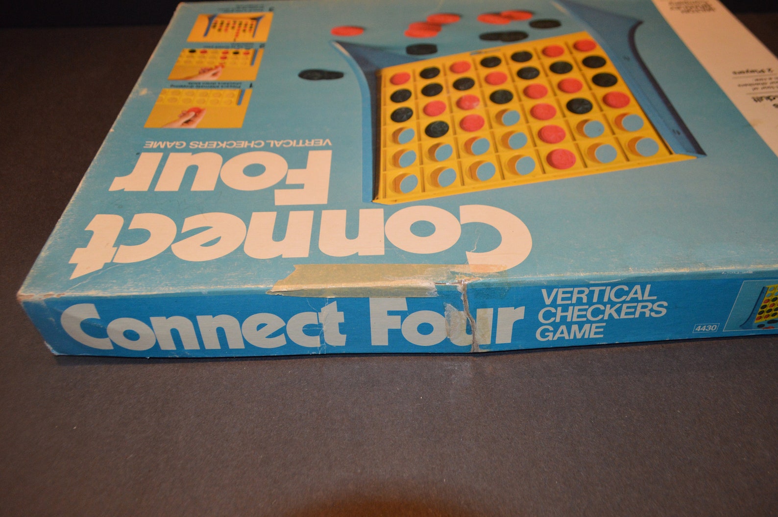 Vintage 1978 Milton Bradley Connect Four Vertical Checkers Etsy