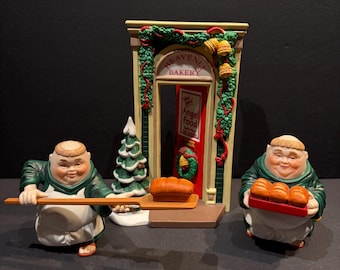 Department 56 Merry Makers-Monks and Heavenly Bakery Christmas Figures/Decorations