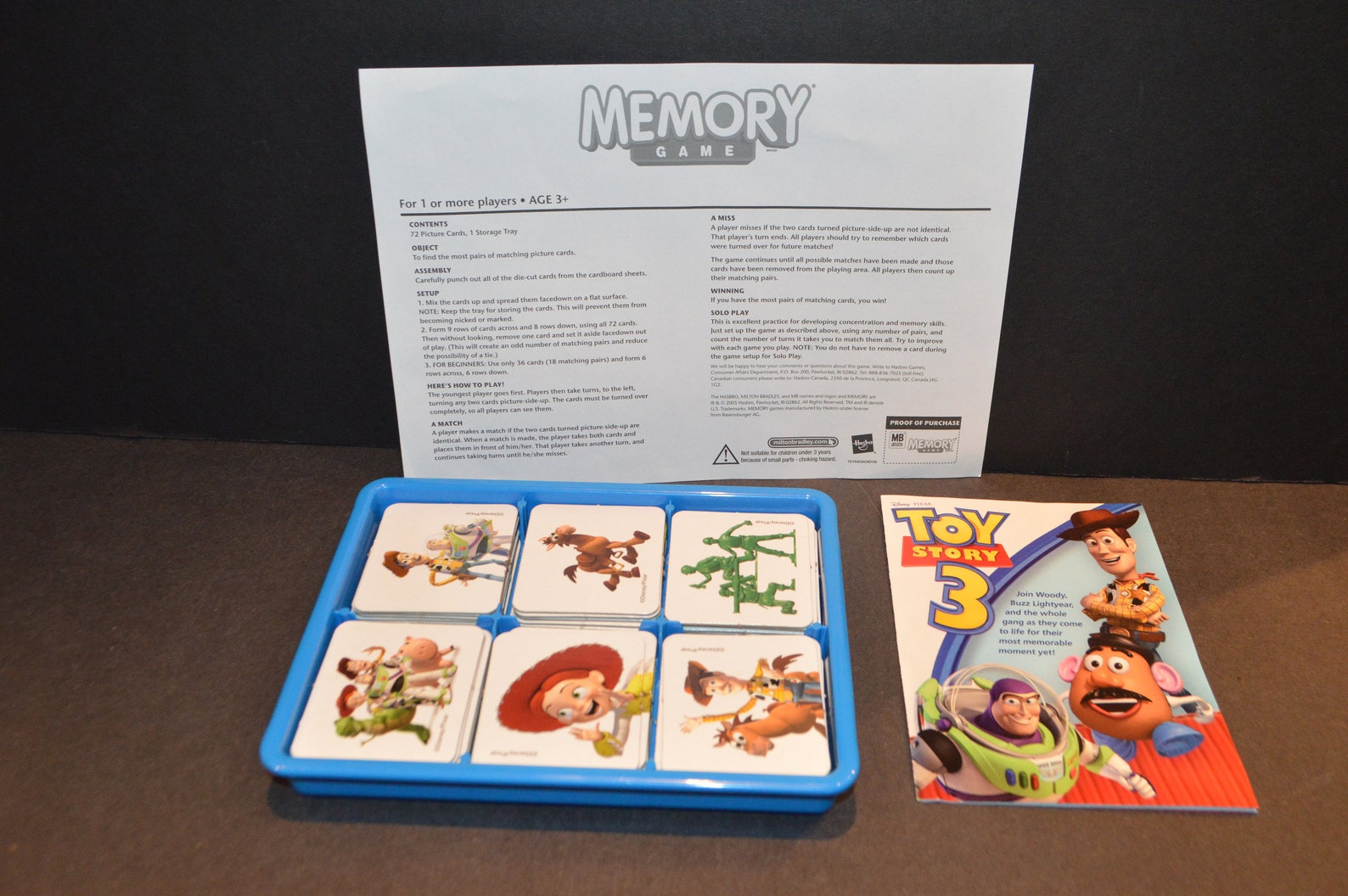 Hasbro Toy Story 3 Memory Game Etsy