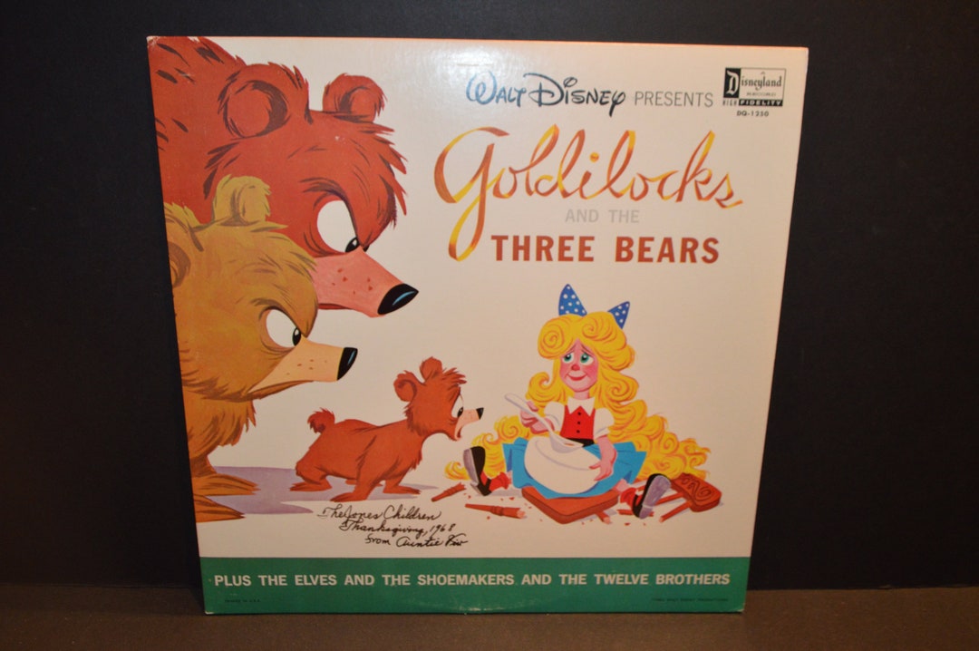 Vintage Walt Disney Presents Goldilocks and the Three Bears Record DQ ...