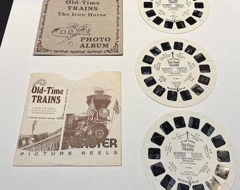 Vintage B794  Old Time Trains GAF View Master Reels