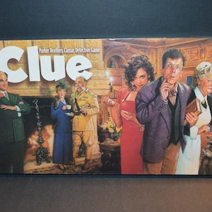 Vintage 1996 Parker Brothers Clue Board Game-A