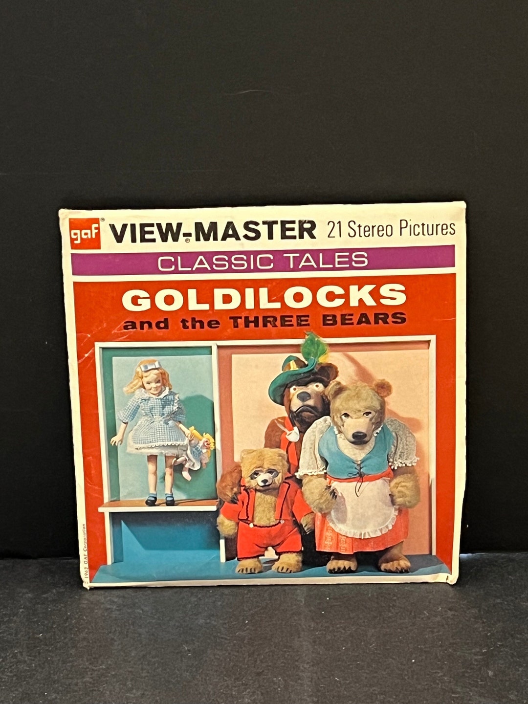 Vintage B317 1963 Goldilocks and the Three Bears GAF View Master Reels ...