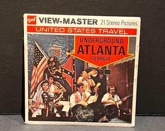 Vintage A922 United States Travel Underground Atlanta GAF View Master Reels