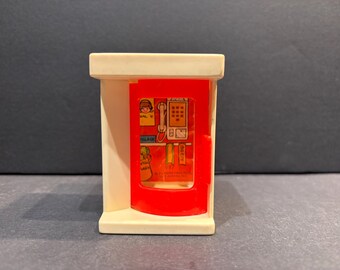 Vintage Fisher Little People Village Phone Booth