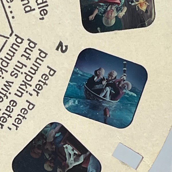 Vintage View Master Fairy Tales Gift Pak -Puss n Boots, Alice in Wonderland, Three Little Pigs, Ugly Duckling, Wizard of OZ