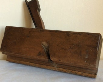 Antique French tool, a carpenters moulding plane tool
