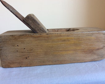 Antique woodworking tool, a French country carpenters wood plane