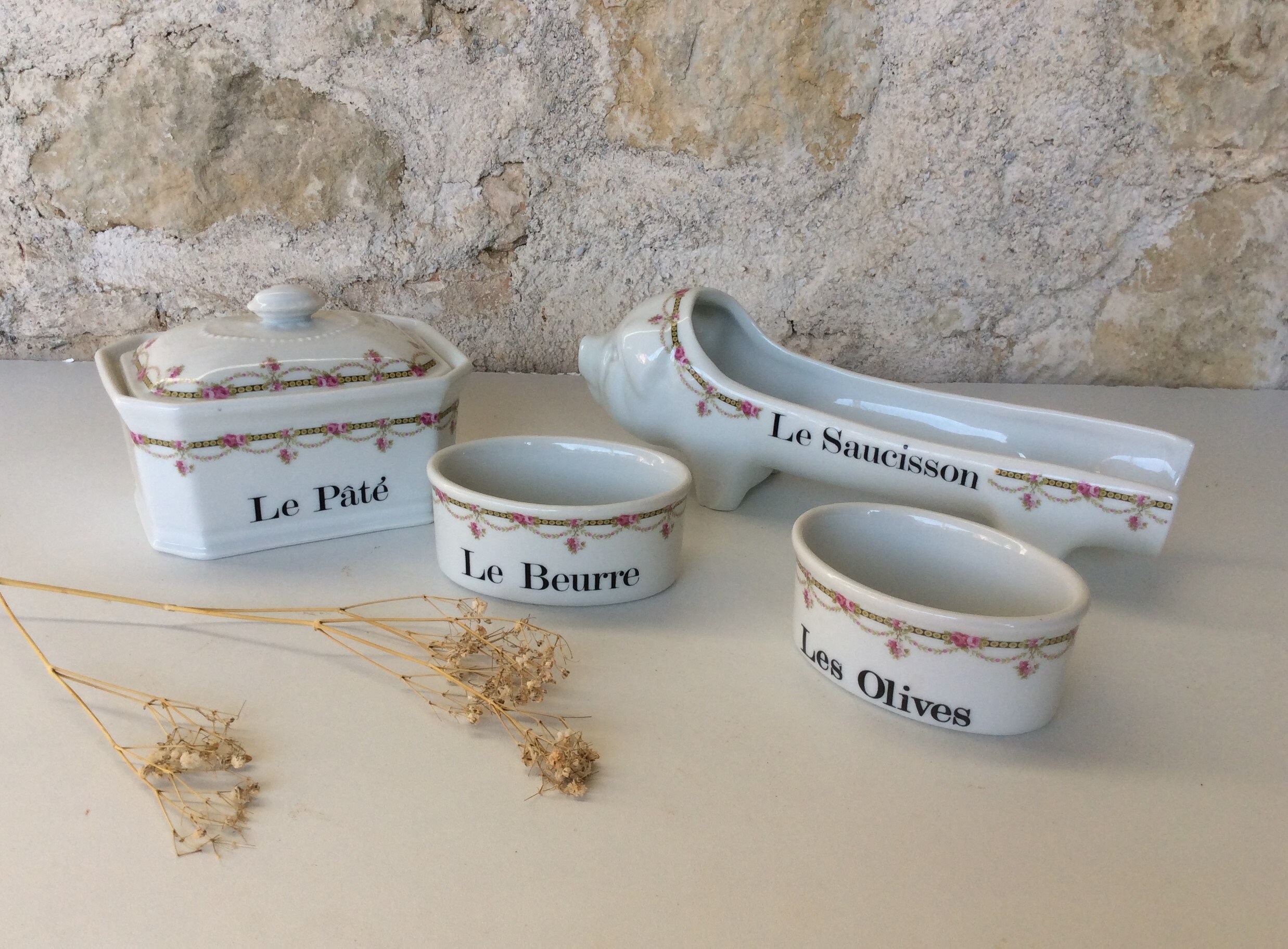 Porcelaine Vintage Apilco,