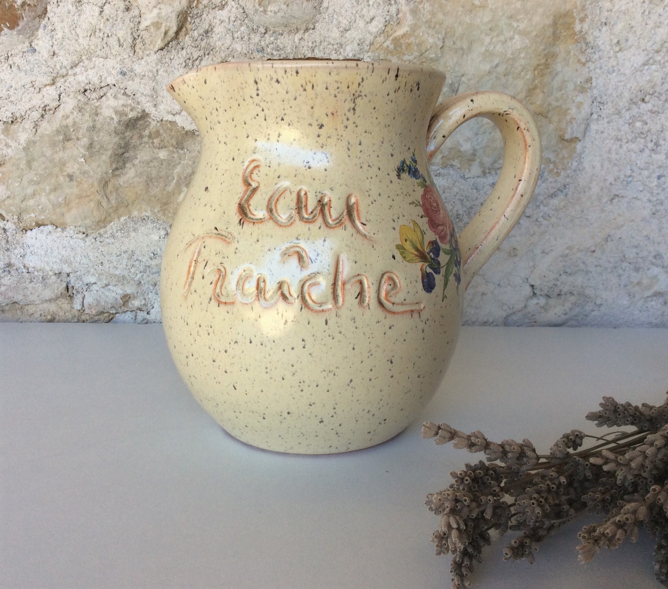 Cruche d'eau Vintage, Un Pichet Français Refroidissement à L'eau