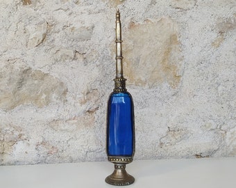 Antique perfume bottle, a Moroccan rose water sprinkler