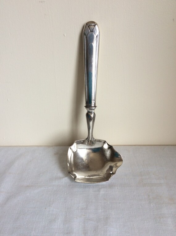 Silver plated sauce spoon or saucier an unusual vintage Etsy