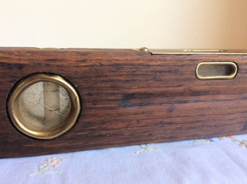 Vintage spirit level a French country woodworking tool