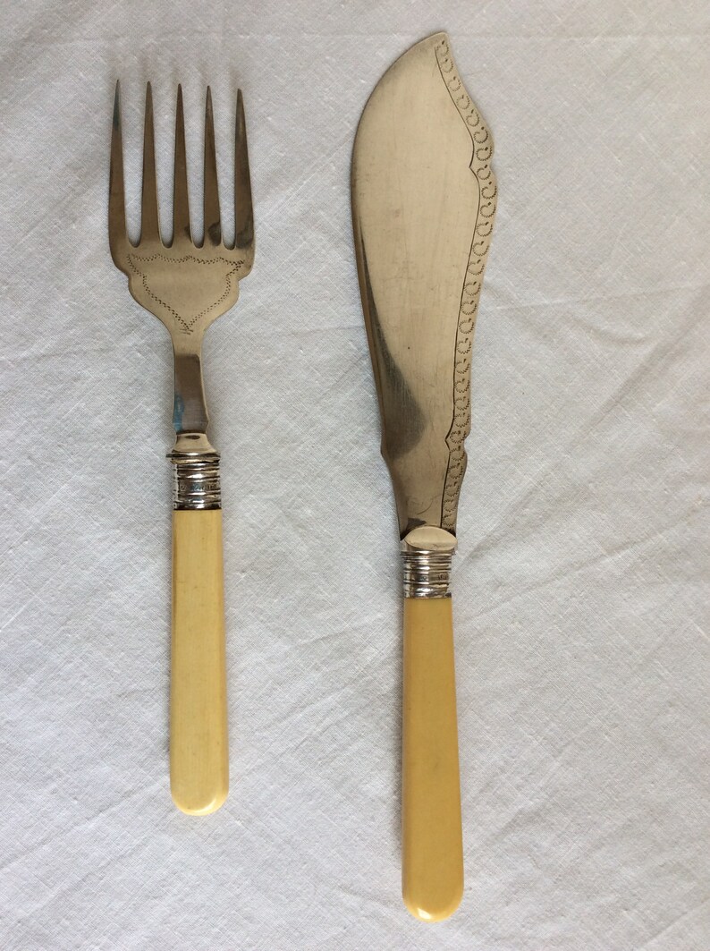 Silver plated fish servers a set of vintage English EPNS fish Etsy