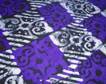 Hand Dyed Batik, Ghana Africa, by the half yard