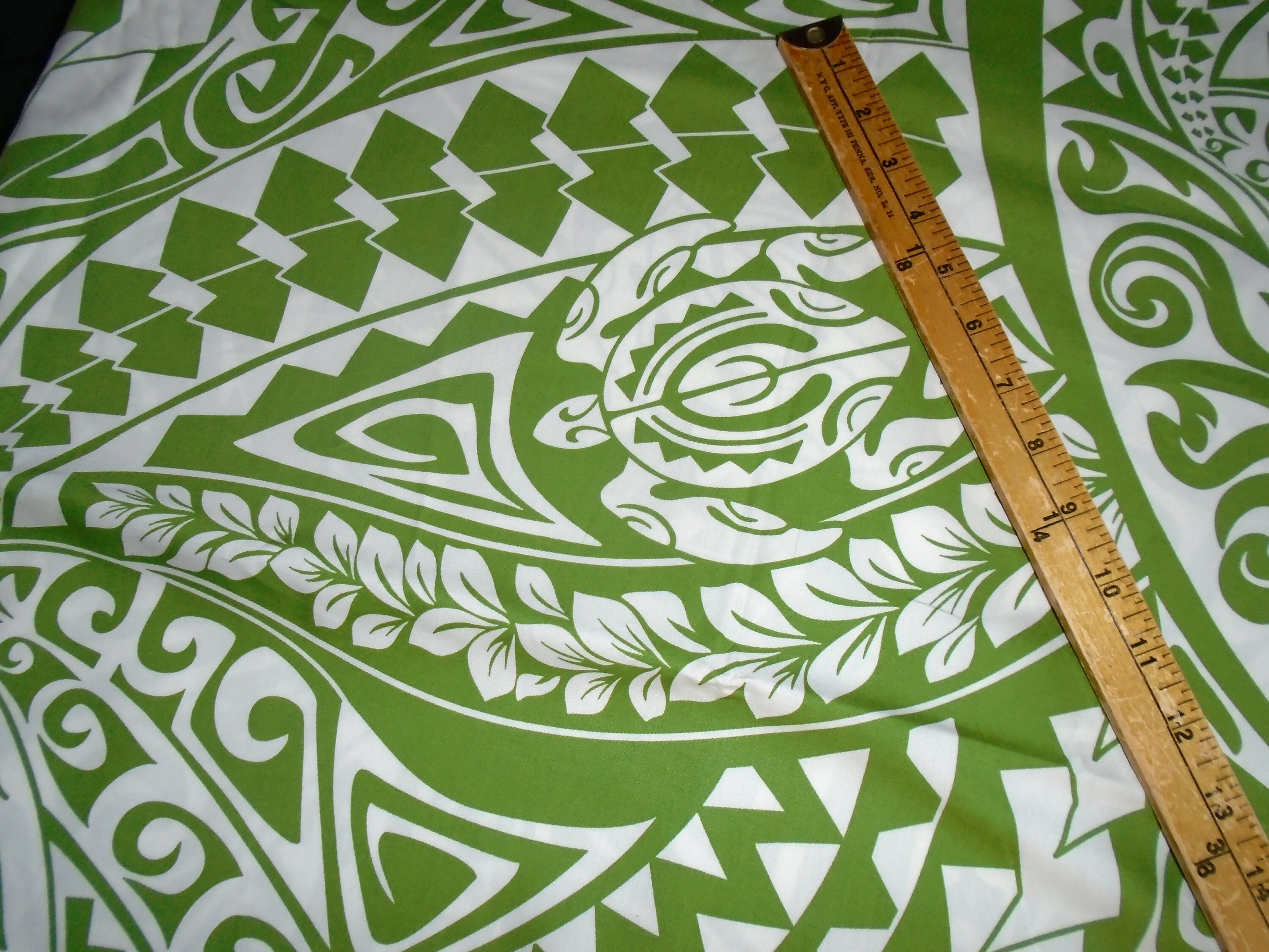 Pacific Islands Cotton fabric Turtles Priced by the Half Etsy