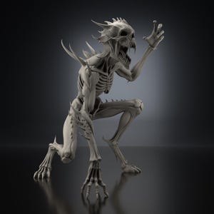 dark fantasy creature, tabletop monster, printable horror model, undead creature STL