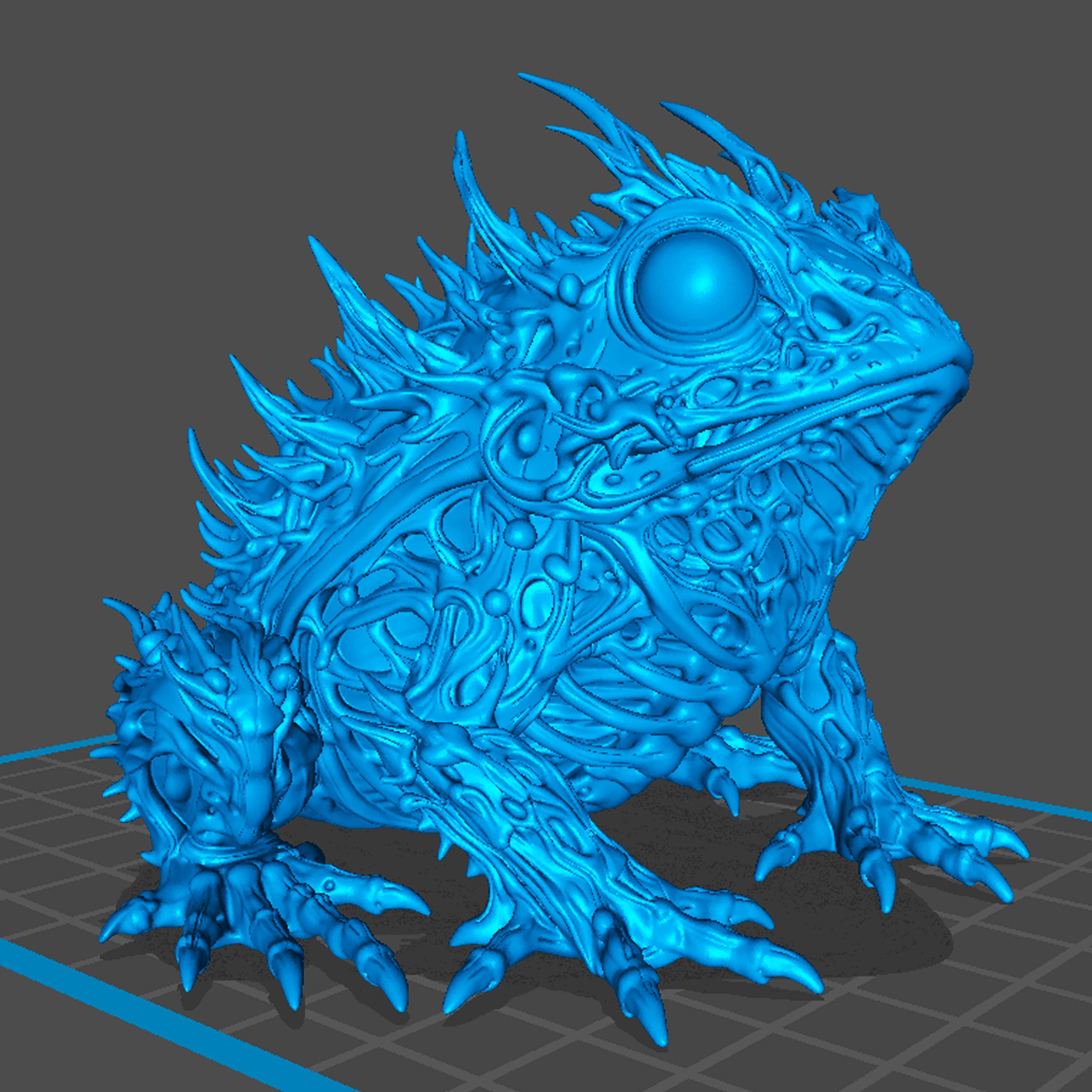 Frog Skeleton STL | Toad Skeleton 3d Print | Creepy Animal Skull STL ...