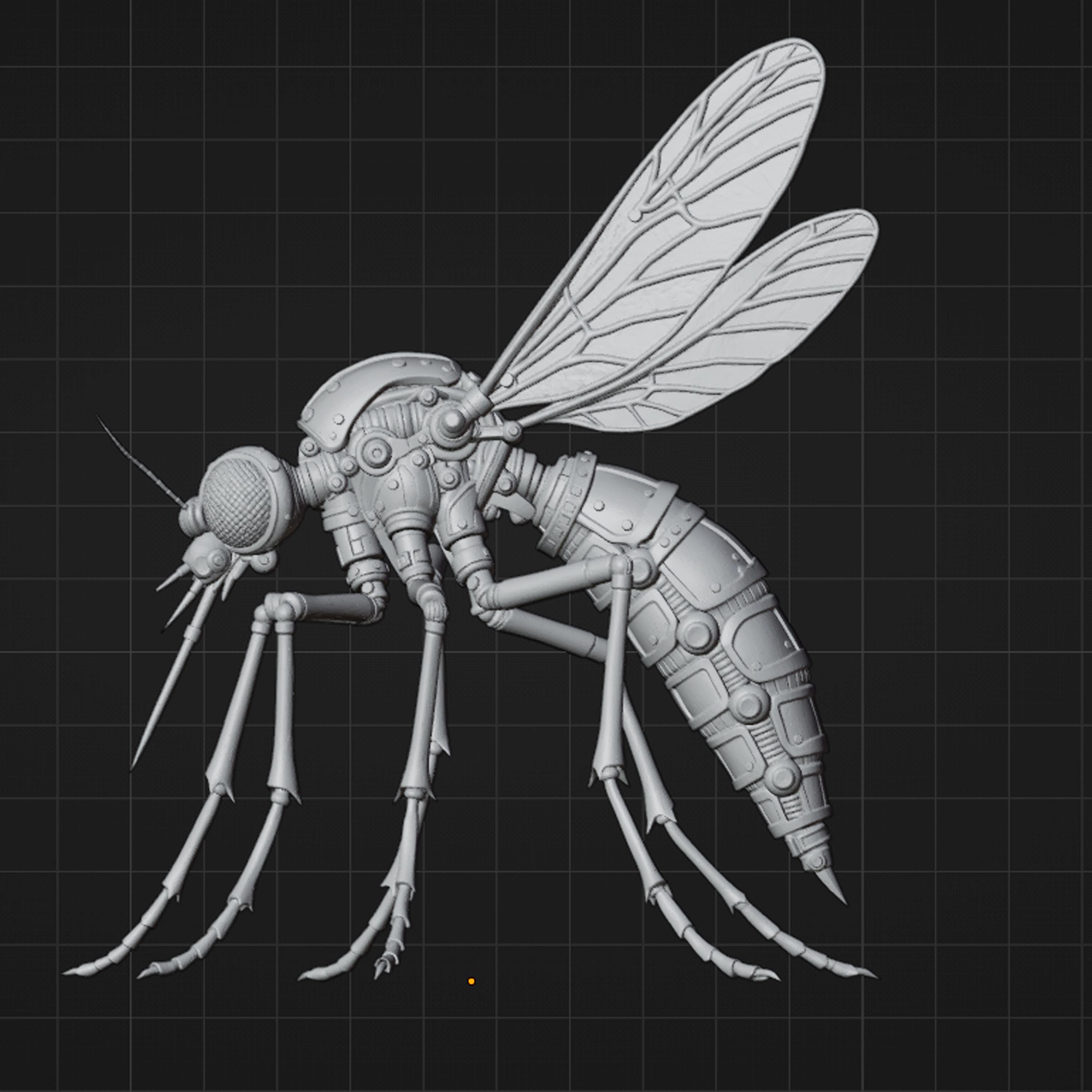 Modular Bug Sprite Mechanical Mosquito STL File – Steampunk Insect 3D Model for 3D ...
