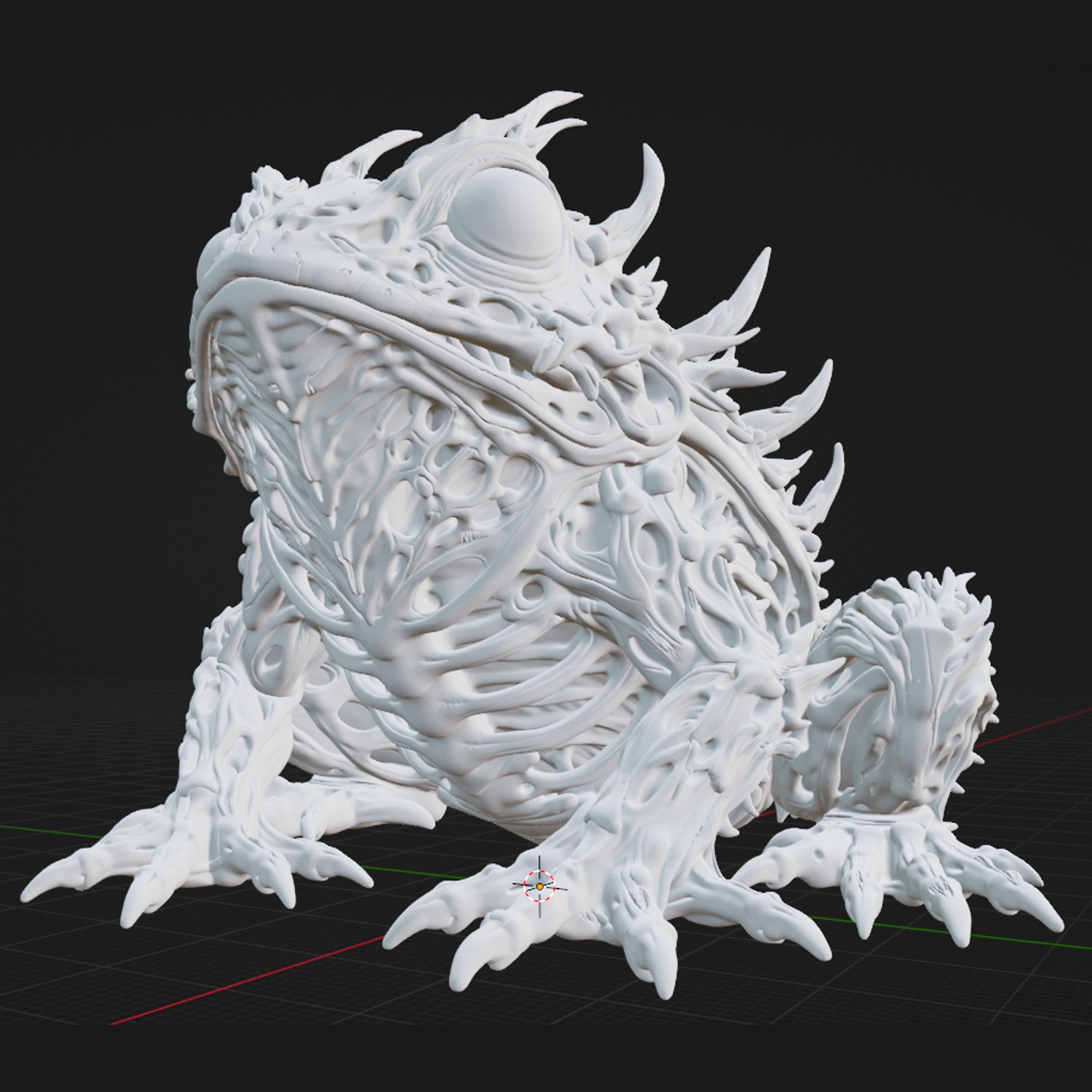 Frog Skeleton STL | Toad Skeleton 3d Print | Creepy Animal Skull STL ...