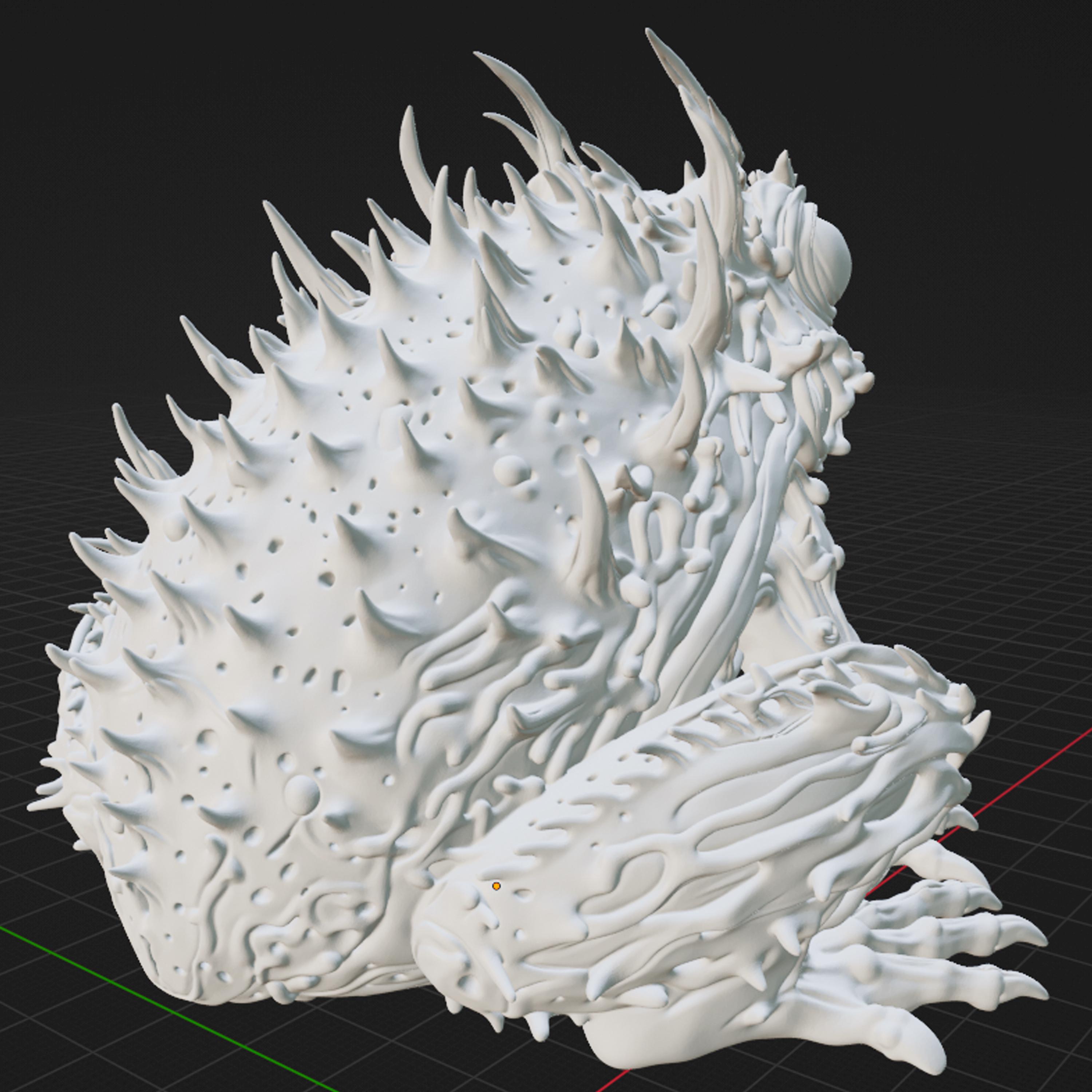 Toad Scull Frog Skeleton STL | Toad Skeleton 3d Print | Creepy Animal Skull STL ...